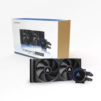 CHIEFTEC vodní chlazení CPU Iceberg 240 Dark, 2x120mm, ARGB vodní blok, LGA1851, AM5, černá CHIEFTEC vodní chlazení CPU Iceberg 240 Dark, 2x120mm, ARGB vodní blok, LGA1851, AM5, černá