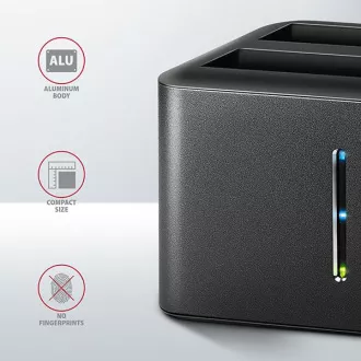 AXAGON ADSA-D25, USB 3.2 Gen 1 - 2x SATA 6G 2.5" SSD/HDD CLONE MINI dokovací stanice AXAGON ADSA-D25, USB 3.2 Gen 1 - 2x SATA 6G 2.5" SSD/HDD CLONE MINI dokovací stanice