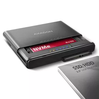 AXAGON ADSA-CC USB-C 10Gbps - NVMe M.2 SSD & SATA 2.5"/3.5" SSD/HDD CLONE MASTER 2 adaptér AXAGON ADSA-CC USB-C 10Gbps - NVMe M.2 SSD & SATA 2.5"/3.5" SSD/HDD CLONE MASTER 2 adaptér