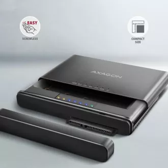 AXAGON ADSA-CC USB-C 10Gbps - NVMe M.2 SSD & SATA 2.5"/3.5" SSD/HDD CLONE MASTER 2 adaptér AXAGON ADSA-CC USB-C 10Gbps - NVMe M.2 SSD & SATA 2.5"/3.5" SSD/HDD CLONE MASTER 2 adaptér