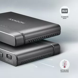 AXAGON ADSA-CC USB-C 10Gbps - NVMe M.2 SSD & SATA 2.5"/3.5" SSD/HDD CLONE MASTER 2 adaptér AXAGON ADSA-CC USB-C 10Gbps - NVMe M.2 SSD & SATA 2.5"/3.5" SSD/HDD CLONE MASTER 2 adaptér