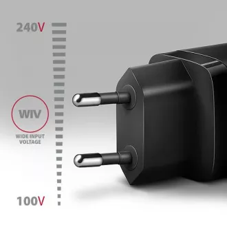 AXAGON ACU-PQ20, nabíječka do sítě 20W, 2x port (USB-A + USB-C), PD3.0/PPS/QC4+/AFC/Apple, černá AXAGON ACU-PQ20, nabíječka do sítě 20W, 2x port (USB-A + USB-C), PD3.0/PPS/QC4+/AFC/Apple, černá