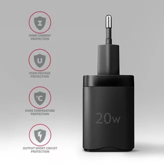 AXAGON ACU-PQ20, nabíječka do sítě 20W, 2x port (USB-A + USB-C), PD3.0/PPS/QC4+/AFC/Apple, černá AXAGON ACU-PQ20, nabíječka do sítě 20W, 2x port (USB-A + USB-C), PD3.0/PPS/QC4+/AFC/Apple, černá