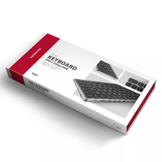 AXAGON HMC-KB-CS, USB 5Gbps hub s CZ/SK klávesnicí, HDMI 4K/60Hz, 3x USB-A, SD/mSD, audio, PD 100W, kabel USB-C 60cm AXAGON HMC-KB-CS, USB 5Gbps hub s CZ/SK klávesnicí, HDMI 4K/60Hz, 3x USB-A, SD/mSD, audio, PD 100W, kabel USB-C 60cm