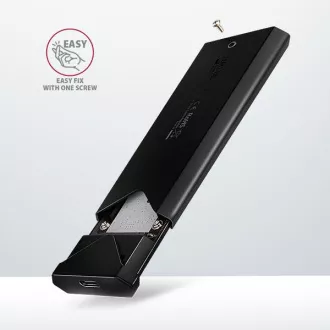 AXAGON EEM2-UB2, USB-C 10Gbps - M.2 NVMe SSD ARROW box, černý AXAGON EEM2-UB2, USB-C 10Gbps - M.2 NVMe SSD ARROW box, černý