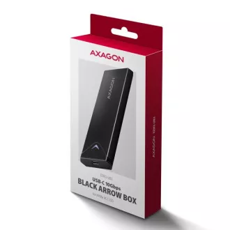 AXAGON EEM2-UB2, USB-C 10Gbps - M.2 NVMe SSD ARROW box, černý AXAGON EEM2-UB2, USB-C 10Gbps - M.2 NVMe SSD ARROW box, černý
