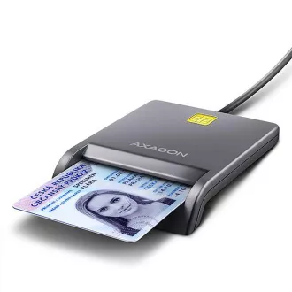 AXAGON CRE-SM3T, USB-A FlatReader čtečka kontaktních karet Smart card (eObčanka), kabel 1.3m AXAGON CRE-SM3T, USB-A FlatReader čtečka kontaktních karet Smart card (eObčanka), kabel 1.3m