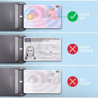 AXAGON CRE-SM3T, USB-A FlatReader čtečka kontaktních karet Smart card (eObčanka), kabel 1.3m AXAGON CRE-SM3T, USB-A FlatReader čtečka kontaktních karet Smart card (eObčanka), kabel 1.3m