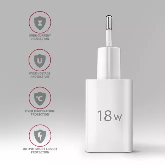 AXAGON ACU-QC18W, nabíječka do sítě 18W, 1x port USB-A, QC3.0/AFC/Apple, bílá AXAGON ACU-QC18W, nabíječka do sítě 18W, 1x port USB-A, QC3.0/AFC/Apple, bílá