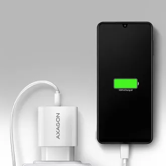 AXAGON ACU-QC18W, nabíječka do sítě 18W, 1x port USB-A, QC3.0/AFC/Apple, bílá AXAGON ACU-QC18W, nabíječka do sítě 18W, 1x port USB-A, QC3.0/AFC/Apple, bílá