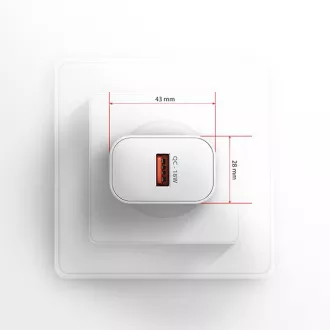 AXAGON ACU-QC18W, nabíječka do sítě 18W, 1x port USB-A, QC3.0/AFC/Apple, bílá AXAGON ACU-QC18W, nabíječka do sítě 18W, 1x port USB-A, QC3.0/AFC/Apple, bílá