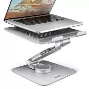 AXAGON STND-LR hliníkový stojan na notebook 10"-17.3" nastavitelná výška a úhel, otočný, šedý