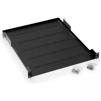 TRITON Police s perforací 19", 1U/750mm, nosnost 40kg, šedá TRITON Police s perforací 19", 1U/750mm, nosnost 40kg, šedá