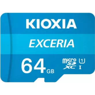 KIOXIA Exceria microSDXC card 64GB M203, UHS-I U1 Class 10 KIOXIA Exceria microSDXC card 64GB M203, UHS-I U1 Class 10
