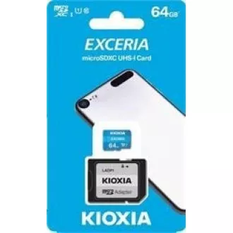 KIOXIA Exceria microSDXC card 64GB M203, UHS-I U1 Class 10 KIOXIA Exceria microSDXC card 64GB M203, UHS-I U1 Class 10