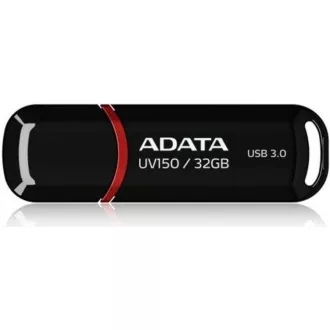 ADATA Flash Disk 32GB UV150, USB 3.1 Dash Drive (R:90/W:20 MB/s) černá ADATA Flash Disk 32GB UV150, USB 3.1 Dash Drive (R:90/W:20 MB/s) černá