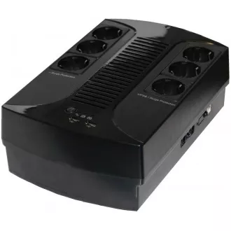 EUROCASE UPS EA200PLUS EVO2 850VA line interactive, 4x CZ zásuvka, RJ11, USB data EUROCASE UPS EA200PLUS EVO2 850VA line interactive, 4x CZ zásuvka, RJ11, USB data