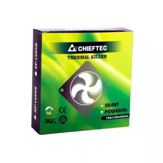 CHIEFTEC větrák AF-1225S, 120x120x25 mm Sleeve Fan, with 3/4pin connector CHIEFTEC větrák AF-1225S, 120x120x25 mm Sleeve Fan, with 3/4pin connector