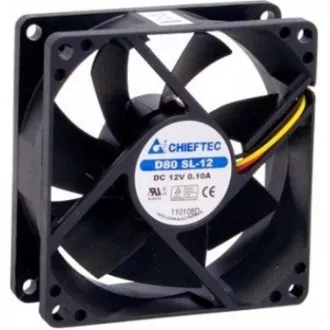 CHIEFTEC větrák AF-0825S, 80x80x25 mm Sleeve Fan, with 3/4pin connector CHIEFTEC větrák AF-0825S, 80x80x25 mm Sleeve Fan, with 3/4pin connector