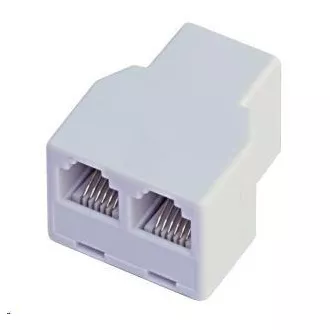 Dvojspojka RJ12, 1x6p6c/2x6p6c - telefonní Dvojspojka RJ12, 1x6p6c/2x6p6c - telefonní