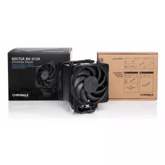 NOCTUA chladič procesoru NH-U12A chromax.black, LGA1851, AM4 NOCTUA chladič procesoru NH-U12A chromax.black, LGA1851, AM4