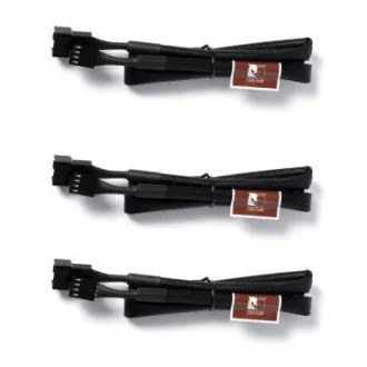 NOCTUA Prodlužovací kabely pro 4pin ventilátor NA-SEC3, 3x 60cm, černá