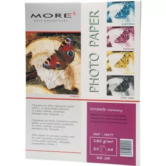 ARMOR Fotopapír MORE Harmony 180g/m2; matt, 25 listů, A4 ARMOR Fotopapír MORE Harmony 180g/m2; matt, 25 listů, A4