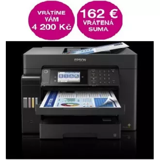 EPSON tiskárna ink EcoTank L15150, A3+, 32ppm, 2400x4800 dpi, USB, Wi-Fi, Záruka 5 let po registraci zdarma EPSON tiskárna ink EcoTank L15150, A3+, 32ppm, 2400x4800 dpi, USB, Wi-Fi, Záruka 5 let po registraci zdarma