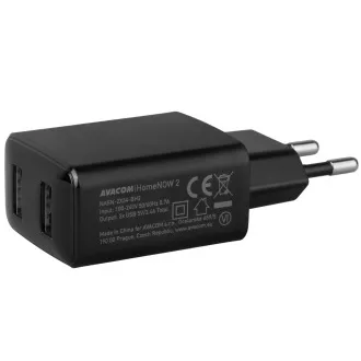 AVACOM HomeNOW 2 síťová nabíječka 5V 3, 4A 17W se dvěma USB-A výstupy AVACOM HomeNOW 2 síťová nabíječka 5V 3, 4A 17W se dvěma USB-A výstupy
