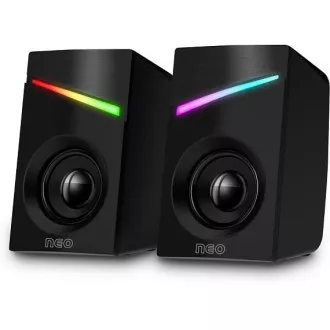 CONNECT IT Reproduktory NEO PC, RGB, USB, 3, 5mm, černé CONNECT IT Reproduktory NEO PC, RGB, USB, 3, 5mm, černé