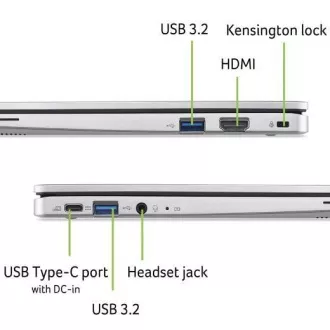 ACER NTB Chromebook 311 (CB311-12H-C1MG), N100, 11.6"HD, 4GB, 128GB eMMC, UHD, Chrome OS, Silver ACER NTB Chromebook 311 (CB311-12H-C1MG), N100, 11.6"HD, 4GB, 128GB eMMC, UHD, Chrome OS, Silver