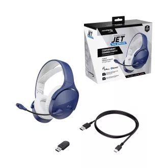 HyperX Cloud Jet Dual Wireless Gaming Headset, modrá HyperX Cloud Jet Dual Wireless Gaming Headset, modrá