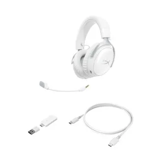 HyperX Cloud III S Wireless White Gaming Headset WHT HyperX Cloud III S Wireless White Gaming Headset WHT