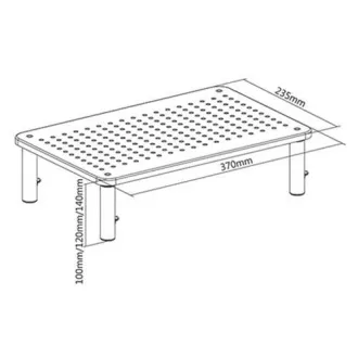 GEMBIRD Držák podstavec pod monitor MS-TABLE-01, černý GEMBIRD Držák podstavec pod monitor MS-TABLE-01, černý