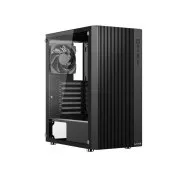1stCOOL skříň GAMER 4, Mid tower, AU, USB 3.0, USB-C, 2x120mm, průhledná bočnice, bez zdroje, černá