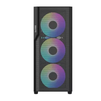 1stCOOL skříň GAMER 5, Mid tower, AU, USB 3.0, USB-C, 2x 140 ARGB Fan, 1x 120 ARGB Fan, bez zdroje, černá 1stCOOL skříň GAMER 5, Mid tower, AU, USB 3.0, USB-C, 2x 140 ARGB Fan, 1x 120 ARGB Fan, bez zdroje, černá