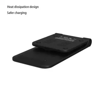 1stCOOL bezdrátová QI nabíječka H18, skládací stojánek, USB-C, černá 1stCOOL bezdrátová QI nabíječka H18, skládací stojánek, USB-C, černá