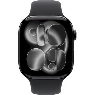 Apple Watch Series 11 GPS + Cellular 46mm Jet Black Aluminium Case with Black Sport Band - M/L Apple Watch Series 11 GPS + Cellular 46mm Jet Black Aluminium Case with Black Sport Band - M/L