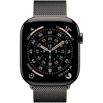 Apple Watch Series 11 GPS + Cellular 46mm Slate Titanium Case with Slate Milanese Loop - S/M Apple Watch Series 11 GPS + Cellular 46mm Slate Titanium Case with Slate Milanese Loop - S/M