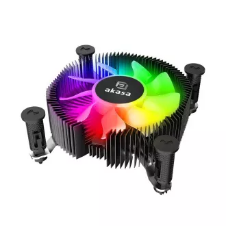 AKASA chladič CPU Socket Intel LGA1700, LGA1851, aRGB, Mini-ITX, nízký chladič AKASA chladič CPU Socket Intel LGA1700, LGA1851, aRGB, Mini-ITX, nízký chladič