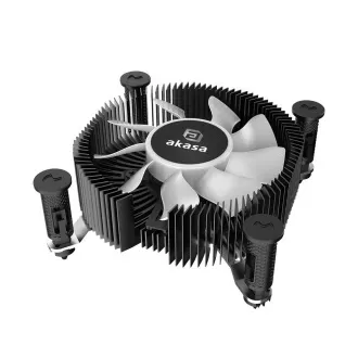 AKASA chladič CPU Socket Intel LGA1700, LGA1851, aRGB, Mini-ITX, nízký chladič AKASA chladič CPU Socket Intel LGA1700, LGA1851, aRGB, Mini-ITX, nízký chladič