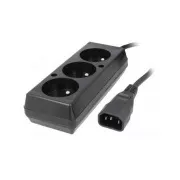 Prodlužovací přívod 3x230V pro UPS (IEC320-C14), 30cm