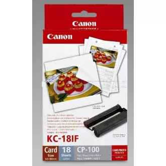 Canon KC18IF nálepka 54x86 18ks do termosublimační tiskárny Canon KC18IF nálepka 54x86 18ks do termosublimační tiskárny