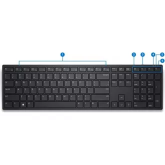DELL KLÁVESNICA Wireless Keyboard - KB500 - Czech/Slovak (QWERTZ) DELL KLÁVESNICA Wireless Keyboard - KB500 - Czech/Slovak (QWERTZ)