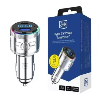 3mk Hyper Car Power Transmitter 48W QC PD PPS USB 1C1A Silver 3mk Hyper Car Power Transmitter 48W QC PD PPS USB 1C1A Silver