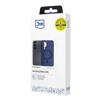 3mk ochranný kryt Smoke MagCase Blue pro Samsung Galaxy S26 3mk ochranný kryt Smoke MagCase Blue pro Samsung Galaxy S26