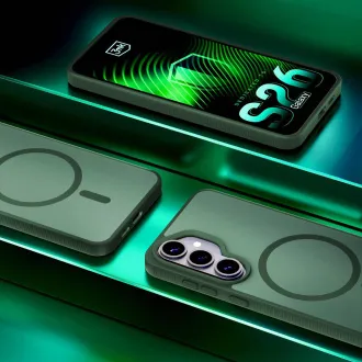 3mk ochranný kryt Smoke MagCase Green pro Samsung Galaxy S26 3mk ochranný kryt Smoke MagCase Green pro Samsung Galaxy S26