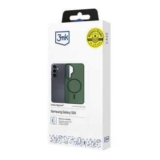 3mk ochranný kryt Smoke MagCase Green pro Samsung Galaxy S26 3mk ochranný kryt Smoke MagCase Green pro Samsung Galaxy S26