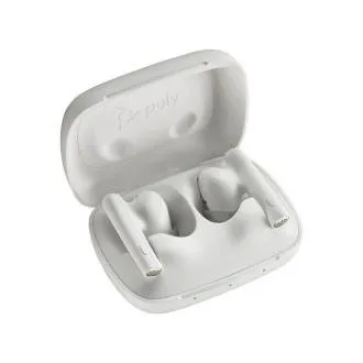 Poly Voyager Free 60 bluetooth headset, BT700 USB-A adaptér, nabíjecí pouzdro, bílá Poly Voyager Free 60 bluetooth headset, BT700 USB-A adaptér, nabíjecí pouzdro, bílá