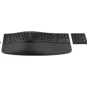 HP 960 Black Ergonomic Wireless Keyboard - bezdrátová ergonomická klávesnice CZ/SK